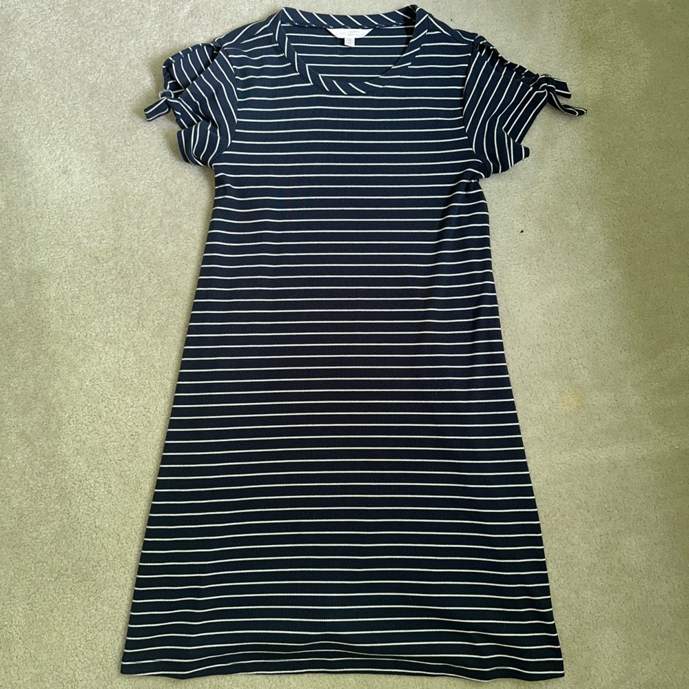 White Striped Dress